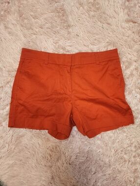J Crew Red Chino Shorts Size 8